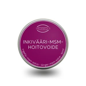 Taponerot Inkivääri-MSM-hoitovoide 50 ml metallissa