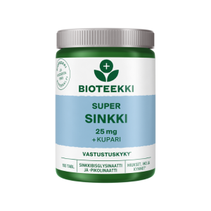 Bioteekki Super Sinkki 25 mg + Kupari