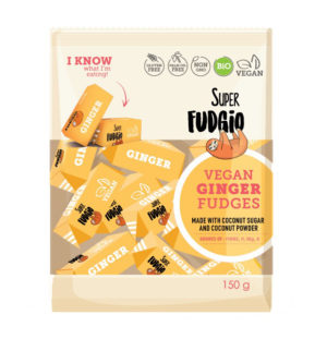 Super Fudgio vegaaninen Inkivääritoffee