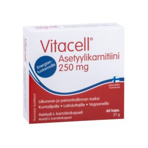 Hankintatukku Vitacell Asetyylikarnitiini 250 mg