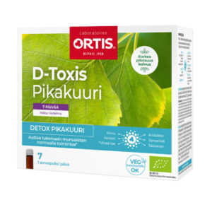 D-Toxis Detox Pikakuuri Vadelma 7 x 15 ml